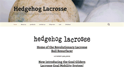 Desktop Screenshot of hedgehoglacrosse.com