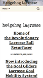 Mobile Screenshot of hedgehoglacrosse.com
