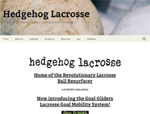 Tablet Screenshot of hedgehoglacrosse.com